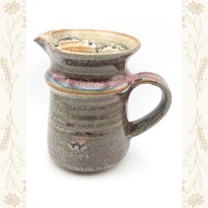 Studio Pottery Small  Earthy Glaze Pitcher